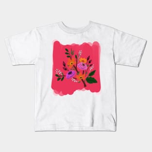 Florals Anyone Kids T-Shirt